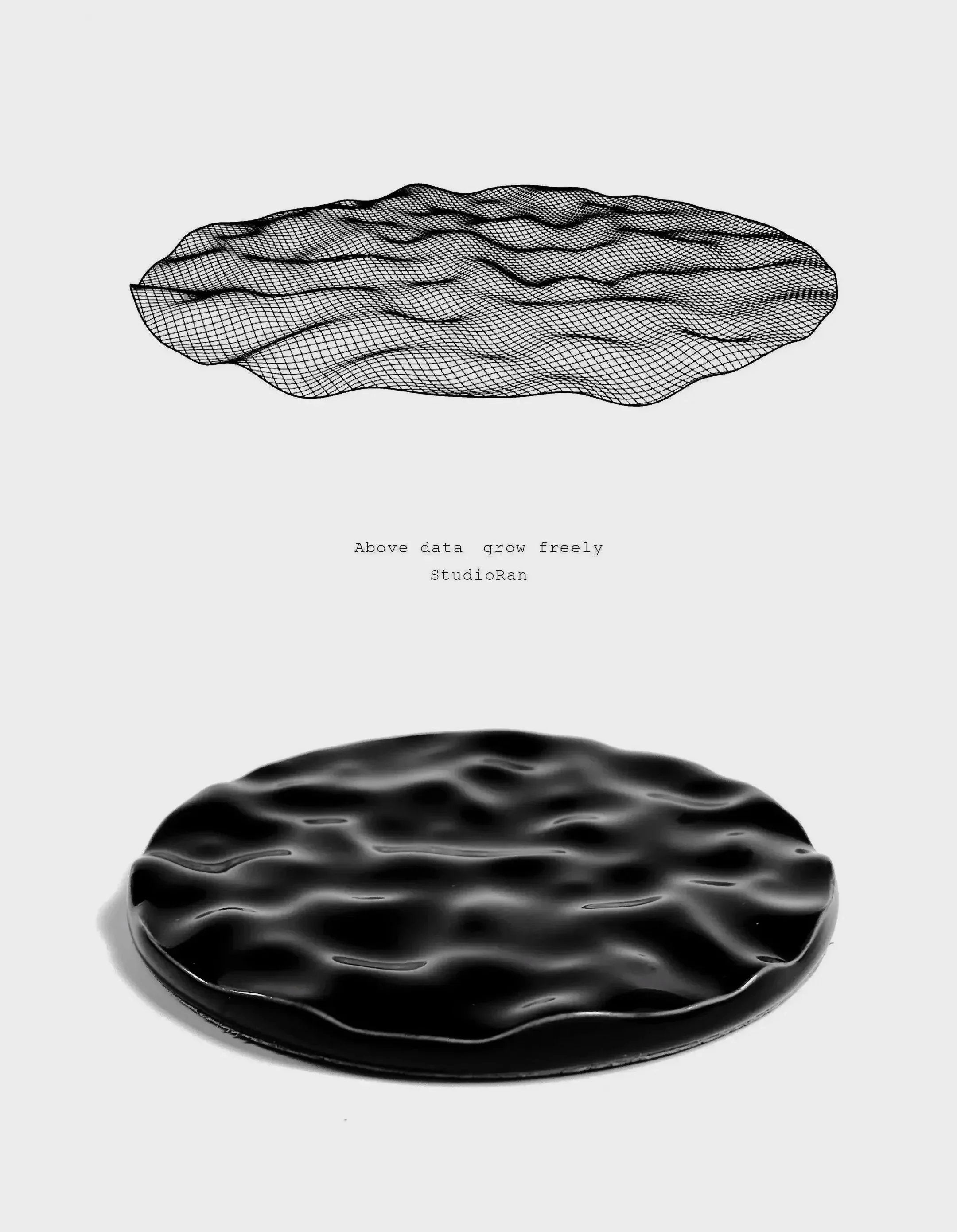  StudioRan LAKE 01 ROUND CERAMIC COASTERS |  TROVE & TONE