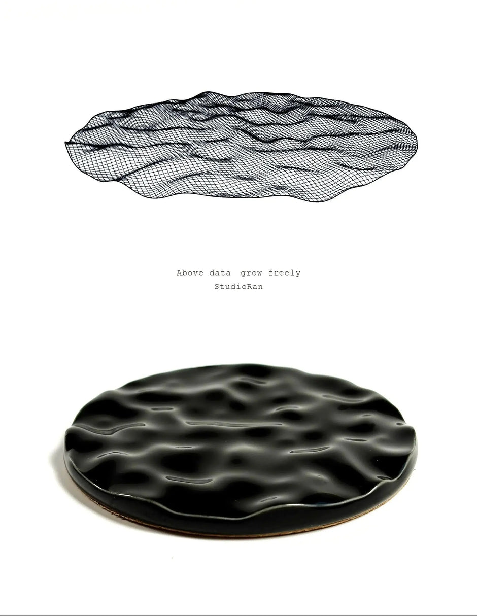  StudioRan LAKE 01 ROUND CERAMIC COASTERS |  TROVE & TONE