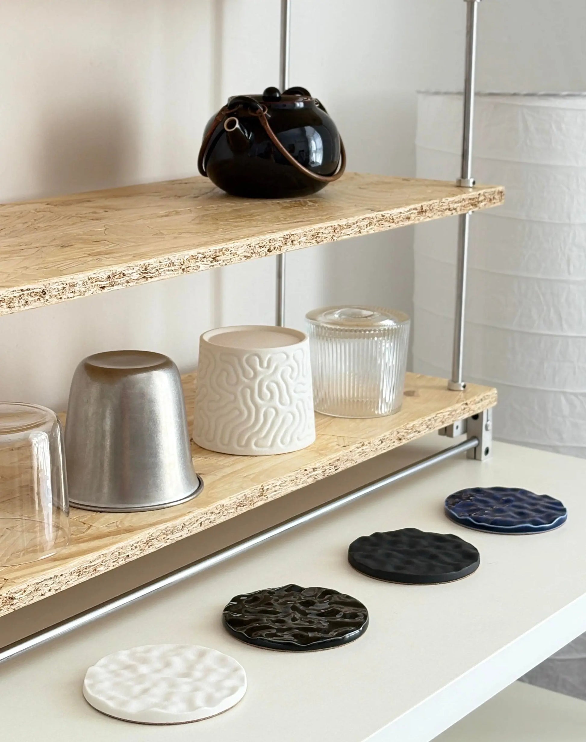  StudioRan LAKE 01 ROUND CERAMIC COASTERS |  TROVE & TONE