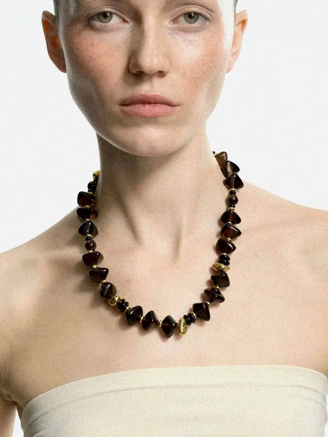 Limb MODERN GEOMETRIC BEADED NECKLACE |  TROVE & TONE