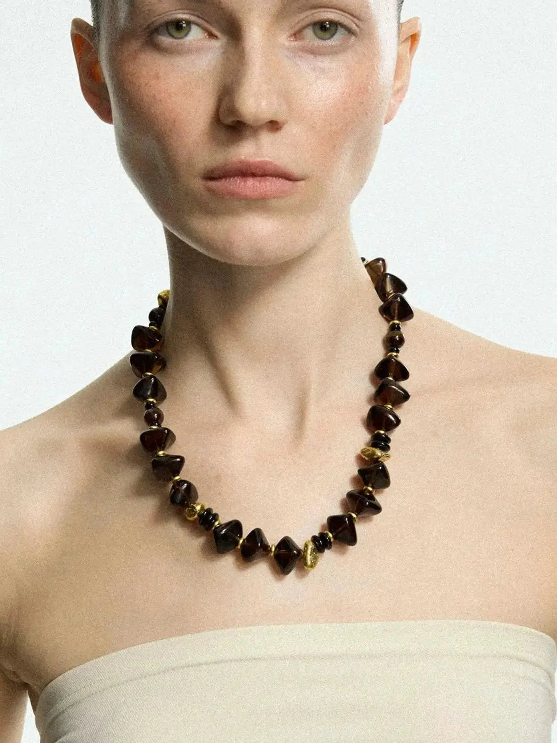 Limb MODERN GEOMETRIC BEADED NECKLACE |  TROVE & TONE