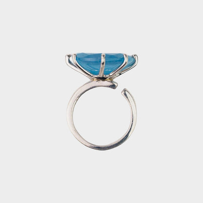  AESTH & UTIL MOON PHASE SEMICIRCLE GEMSTONE RING |  TROVE & TONE