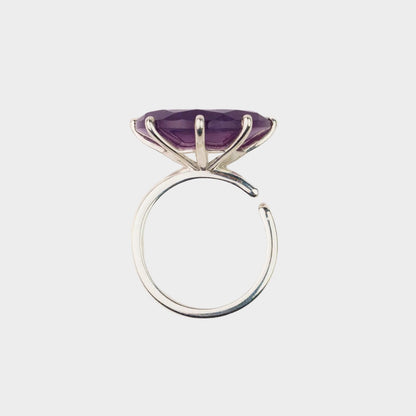  AESTH & UTIL MOON PHASE SEMICIRCLE GEMSTONE RING |  TROVE & TONE