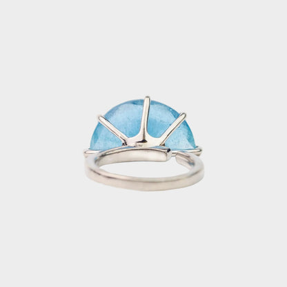  AESTH & UTIL MOON PHASE SEMICIRCLE GEMSTONE RING |  TROVE & TONE