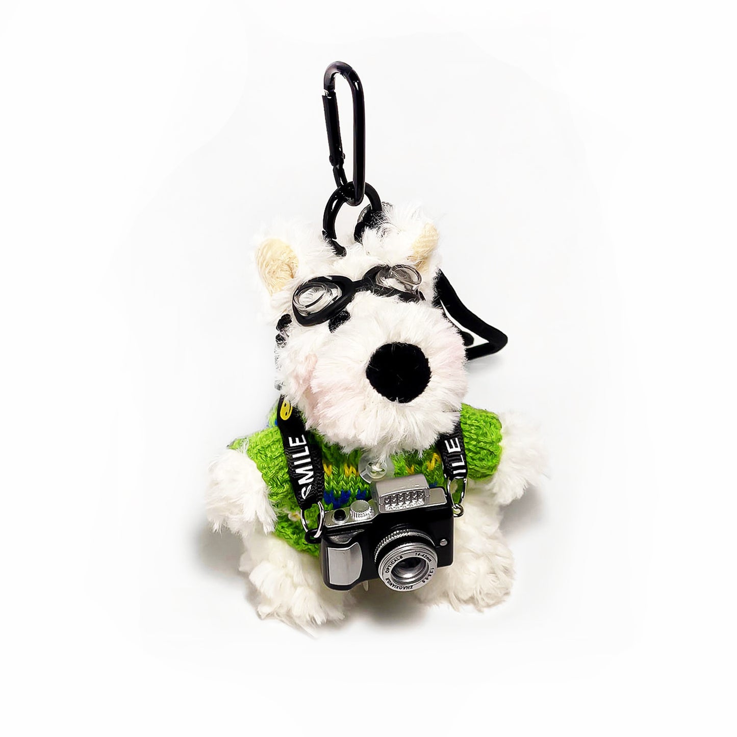 Westie Camera Plush Bag Charm