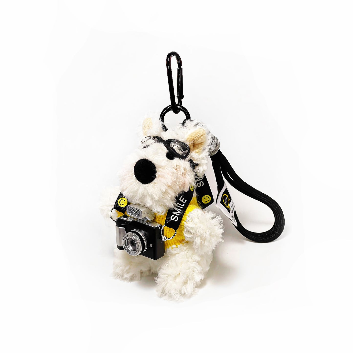 Westie Camera Plush Bag Charm