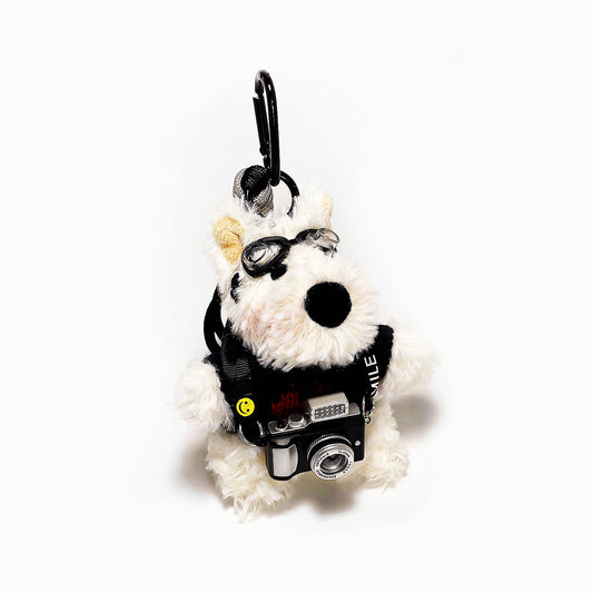 Westie Camera Plush Bag Charm
