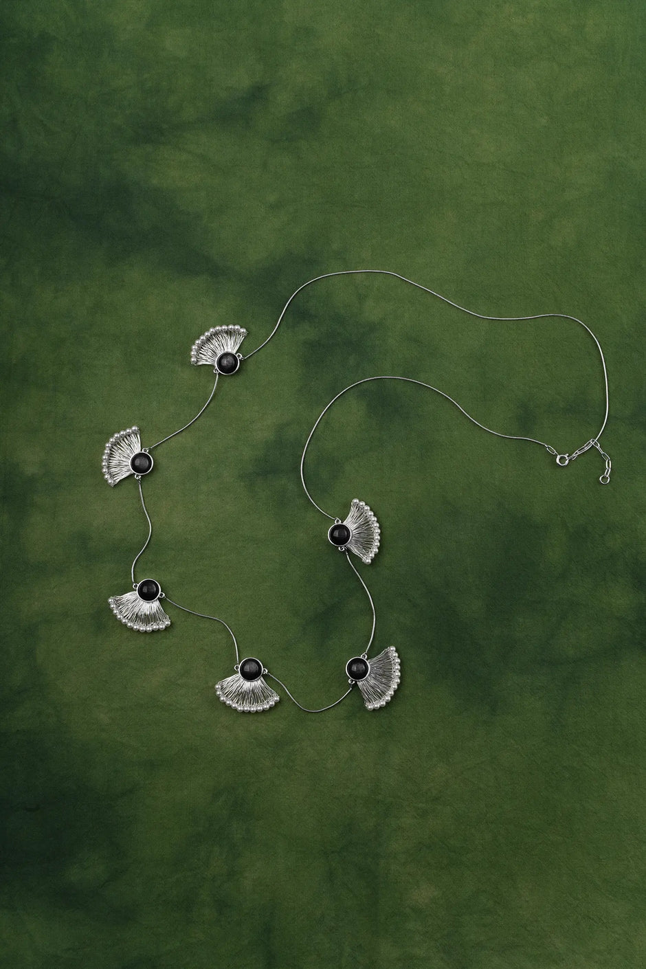  WANYEE CRAFT OBSIDIAN PEARL CONSTELLATION LONG NECKLACE |  TROVE & TONE