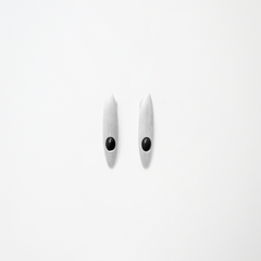  ON IISLAND OVAL GEMSTONE STUD EARRINGS |  TROVE & TONE