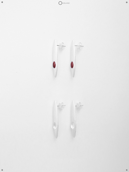  ON IISLAND OVAL GEMSTONE STUD EARRINGS |  TROVE & TONE