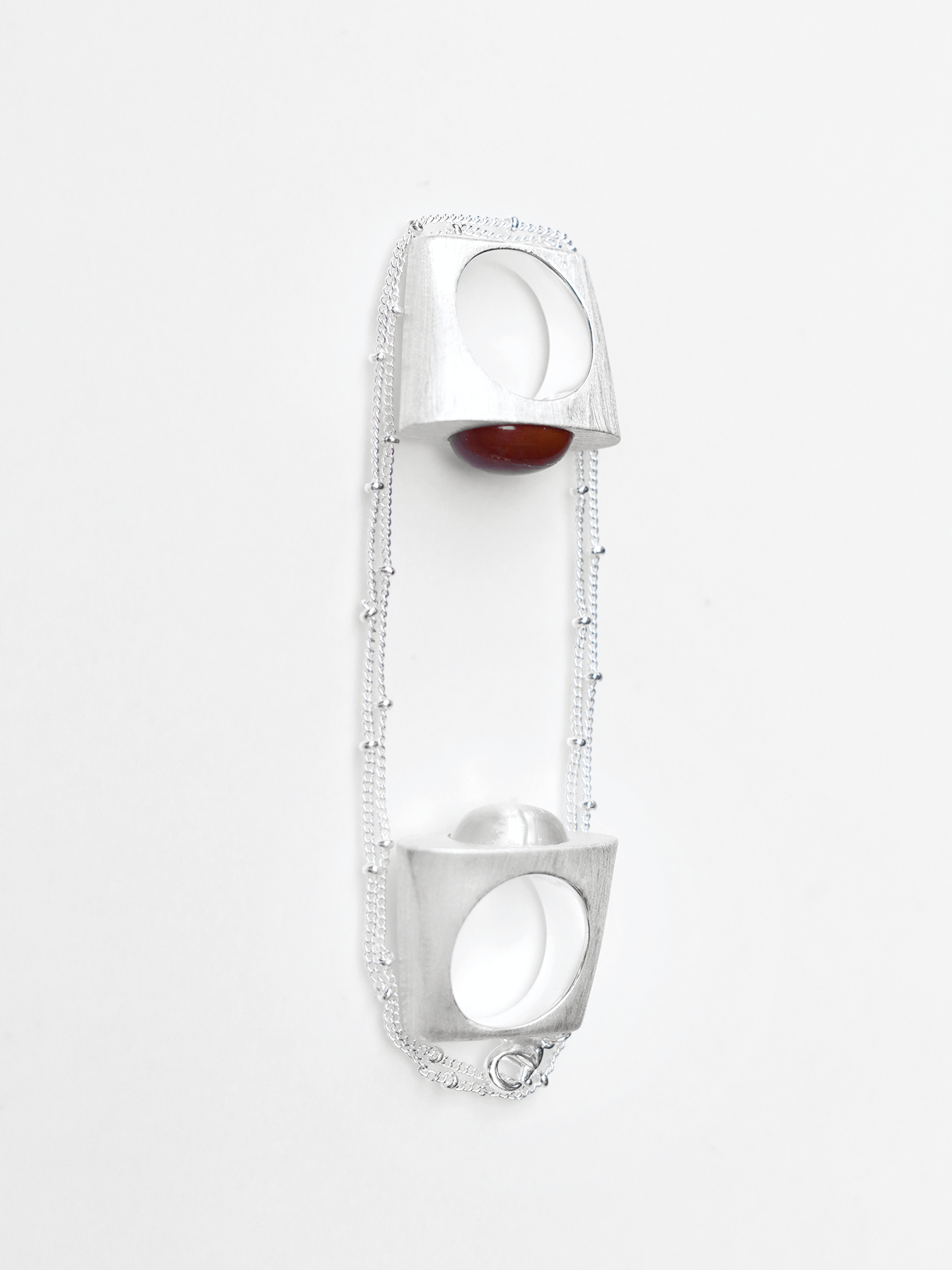  ON IISLAND OVAL OBSIDIAN PENDANT RING（副本） |  TROVE & TONE