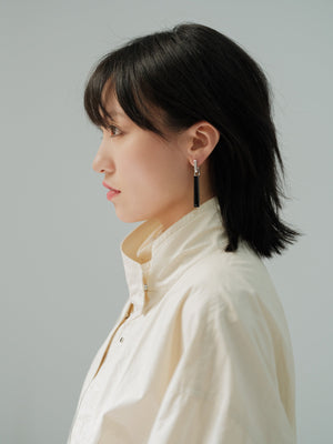  AESTH & UTIL PILLAR MULTIWAY PENDANT HOOP EARRINGS |  TROVE & TONE