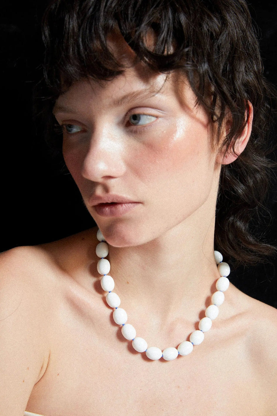 PORCELAIN EGG-SHAPED NECKLACE Necklace TROVE & TONE