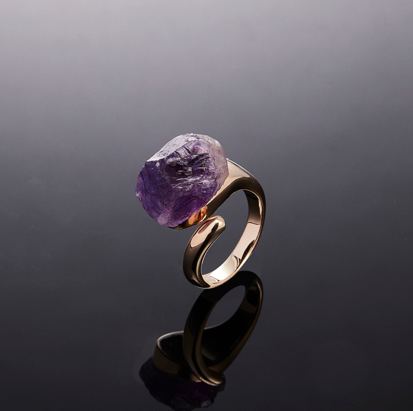700QiBai SPIRA RAW CRYSTAL RING  |  TROVE & TONE
