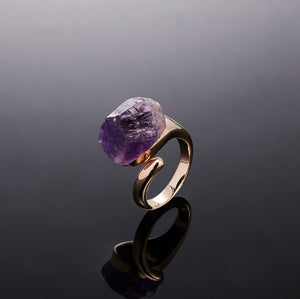 700QiBai SPIRA RAW CRYSTAL RING  |  TROVE & TONE