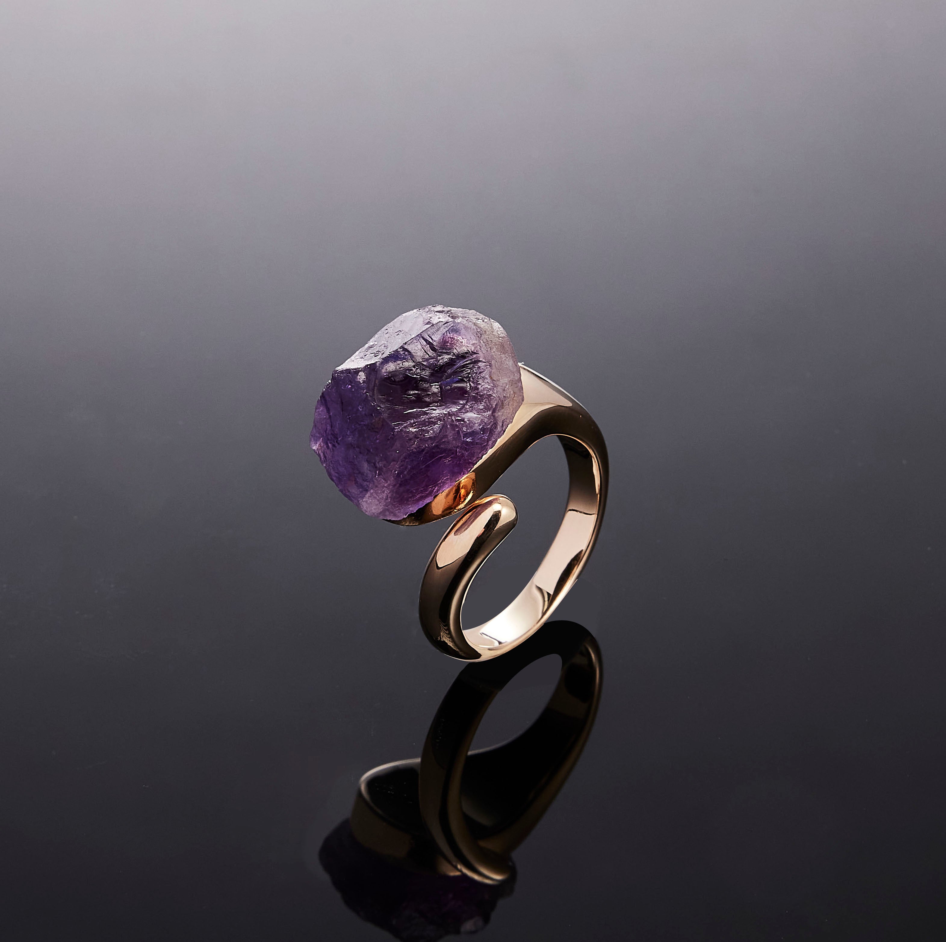 700QiBai SPIRA RAW CRYSTAL RING  |  TROVE & TONE