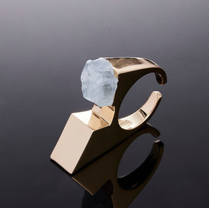 700QiBai VERTEX ARCHITECTURAL CRYSTAL RING  |  TROVE & TONE