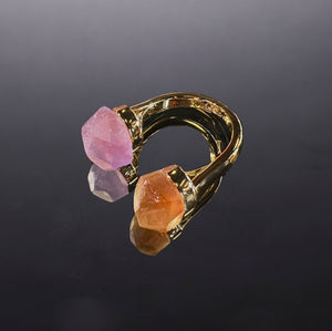 700QiBai DUAL CORE TWIN CRYSTAL RING  |  TROVE & TONE