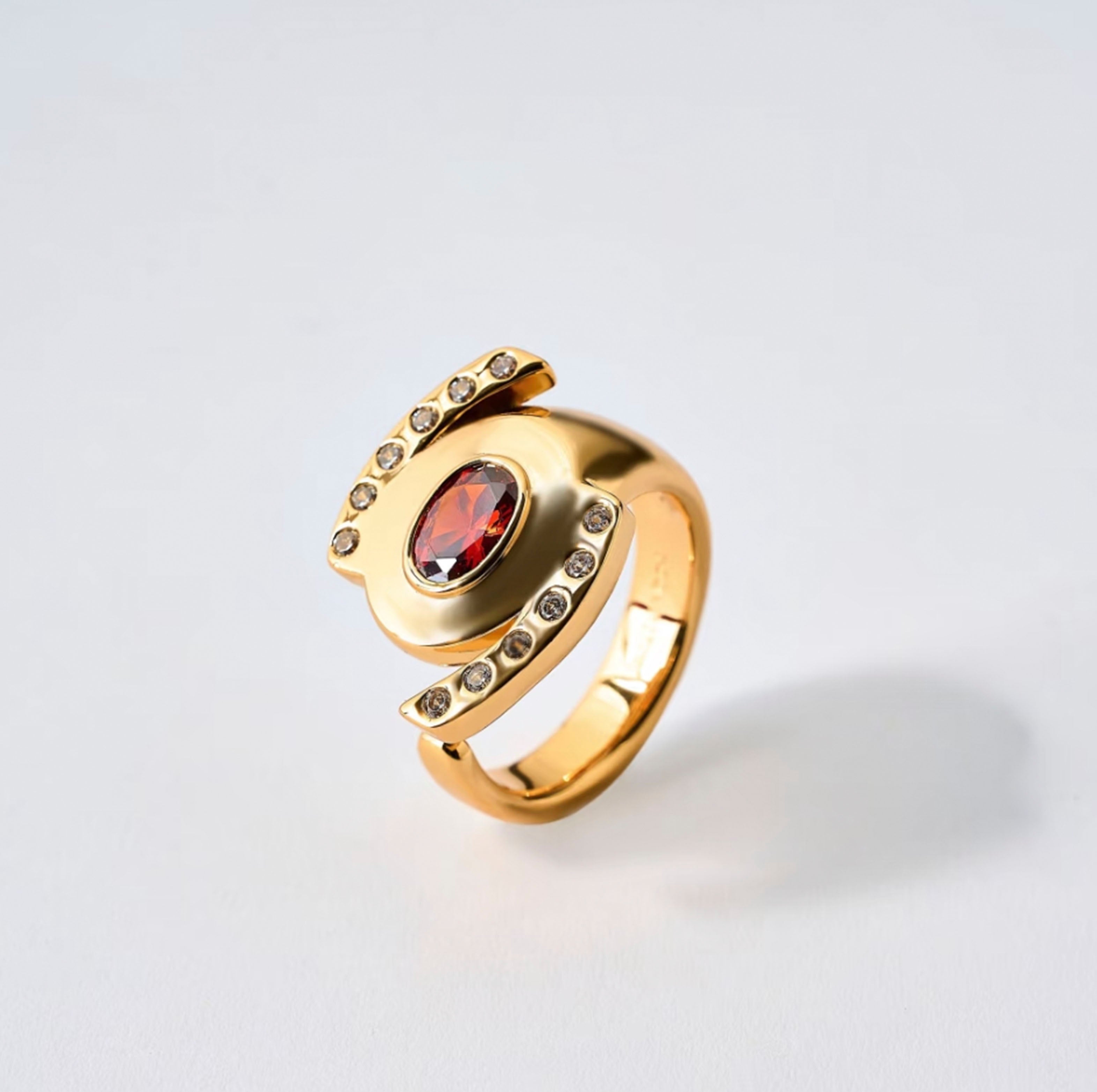 700QiBai CANCER ZODIAC BIRTHSTONE RING  |  TROVE & TONE