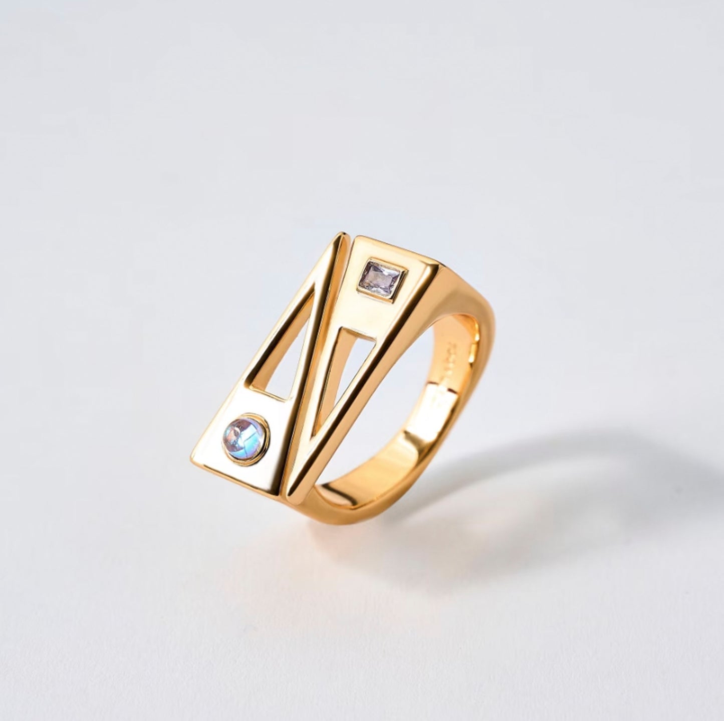 700QiBai GEMINI ZODIAC BIRTHSTONE RING  |  TROVE & TONE