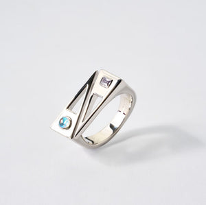 700QiBai GEMINI ZODIAC BIRTHSTONE RING  |  TROVE & TONE