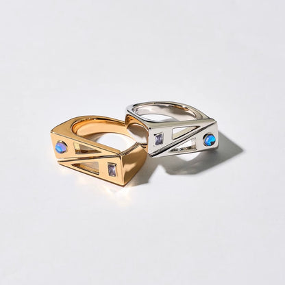 700QiBai GEMINI ZODIAC BIRTHSTONE RING  |  TROVE & TONE
