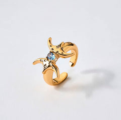 700QiBai PISCES ZODIAC BIRTHSTONE RING  |  TROVE & TONE