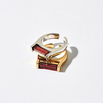 700QiBai CAPRICORN BIRTHSTONE ZODIAC RING  |  TROVE & TONE