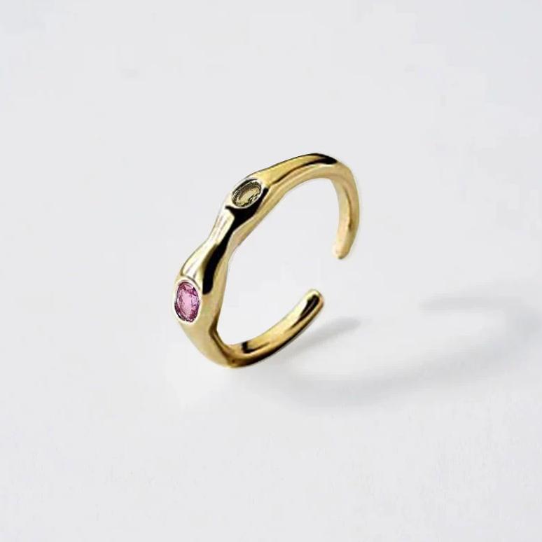 700QiBai GLOW RADIANT STONE RING  |  TROVE & TONE