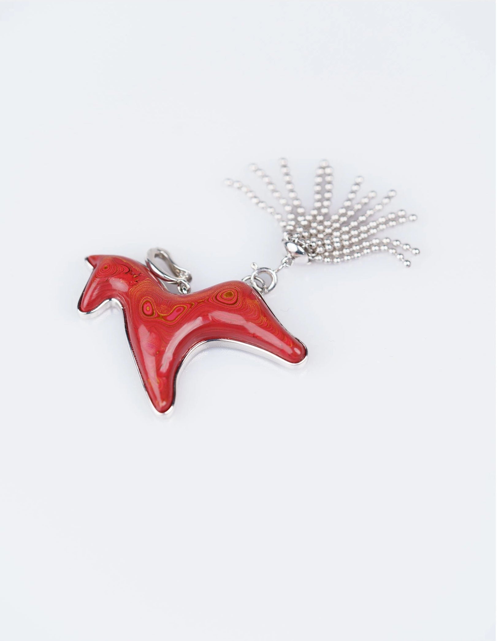 AESTH & UTIL RED LACQUER DIVINE HORSE LONG NECKLACE |  TROVE & TONE