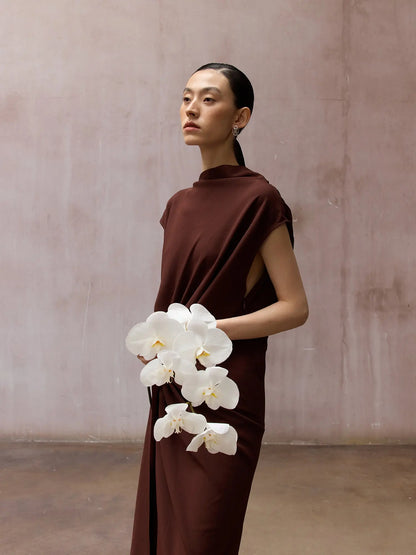  WANYEE CRAFT ORIENTAL BLOSSOM RUYI MOONSTONE STUD EARRINGS |  TROVE & TONE