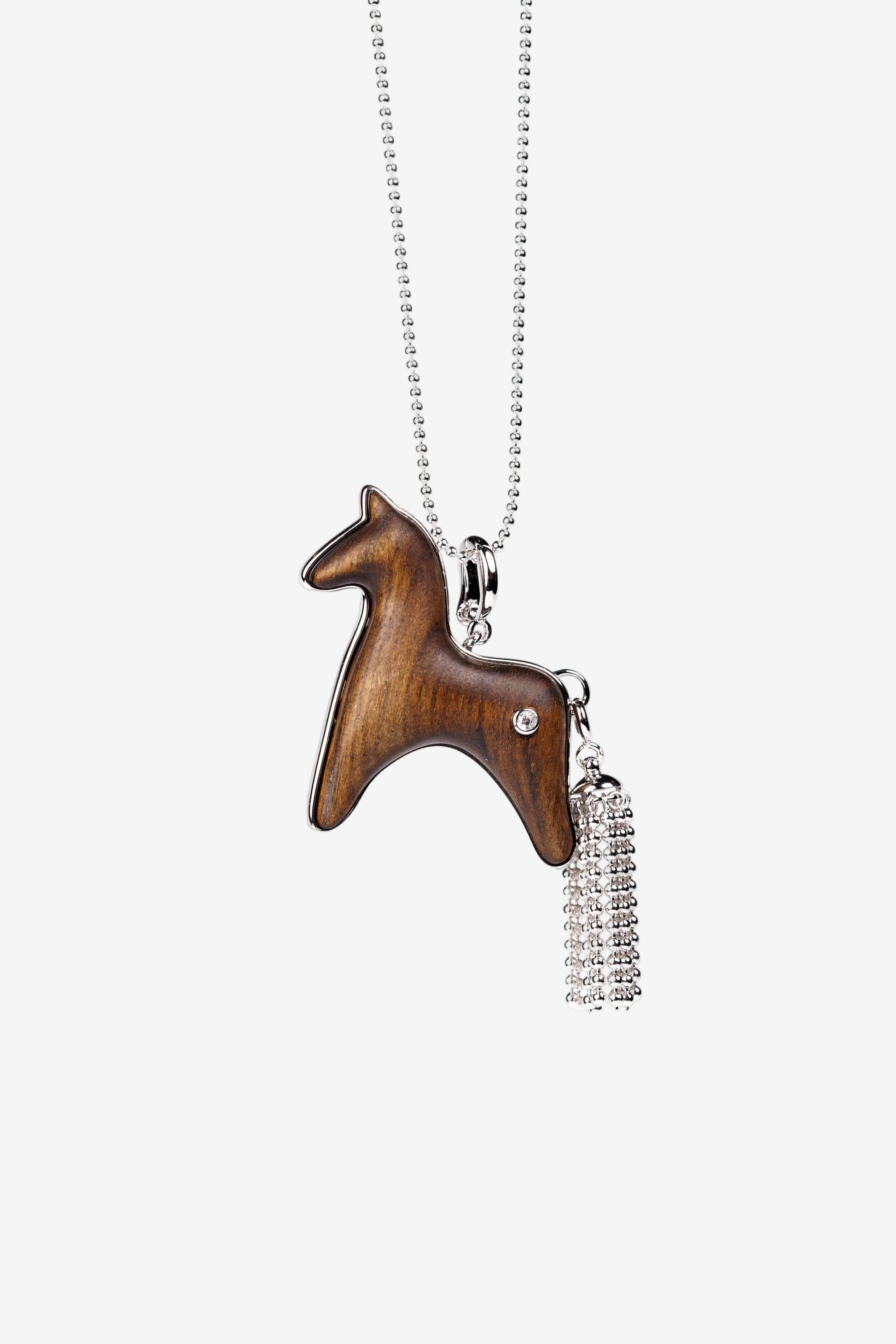  AESTH & UTIL SANDALWOOD DIVINE HORSE LONG NECKLACE |  TROVE & TONE