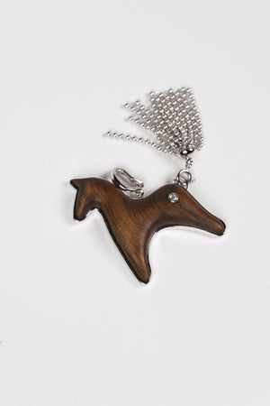  AESTH & UTIL SANDALWOOD DIVINE HORSE LONG NECKLACE |  TROVE & TONE