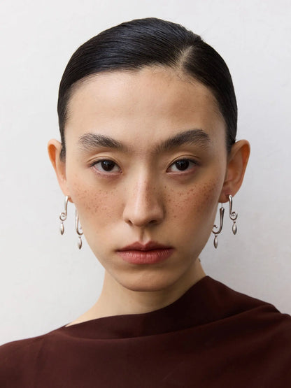  WANYEE CRAFT SCROLL PATTERN DROP EARRINGS |  TROVE & TONE