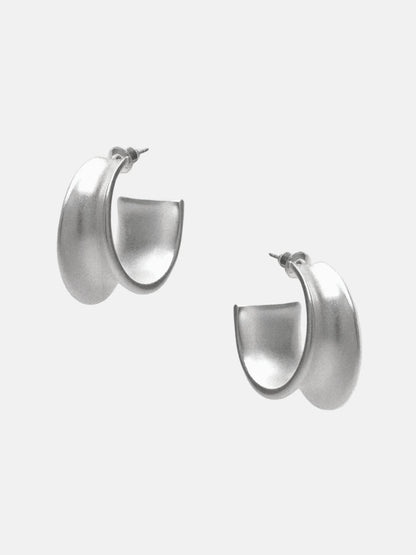  Limb SCULPTURAL WIDE C-HOOP STUD EARRINGS |  TROVE & TONE