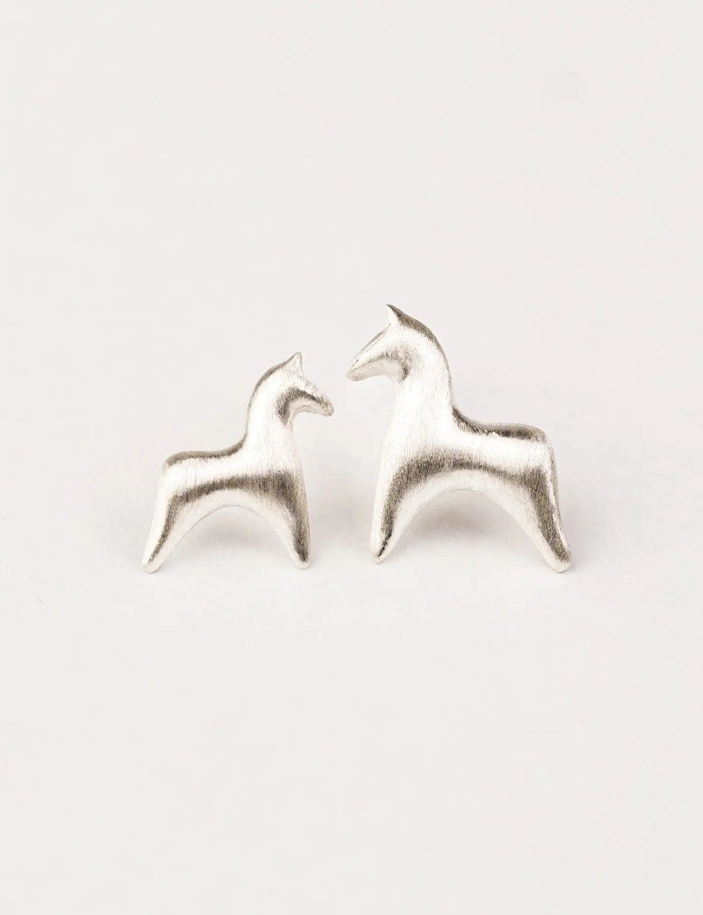  AESTH & UTIL SILVER DOUBLE PONY STUD EARRINGS |  TROVE & TONE