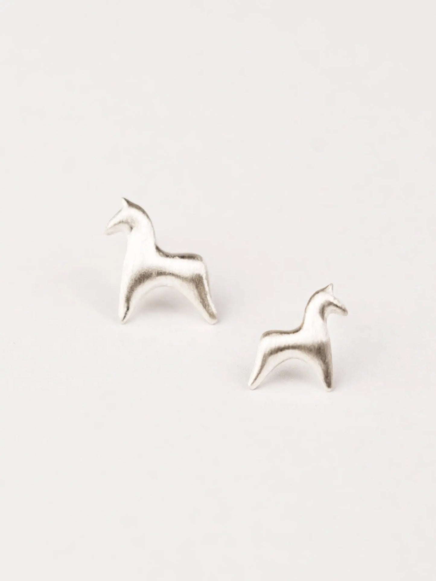  AESTH & UTIL SILVER DOUBLE PONY STUD EARRINGS |  TROVE & TONE