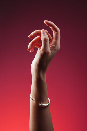  AESTH & UTIL SNAKE STERLING SILVER CUFF BRACELET |  TROVE & TONE