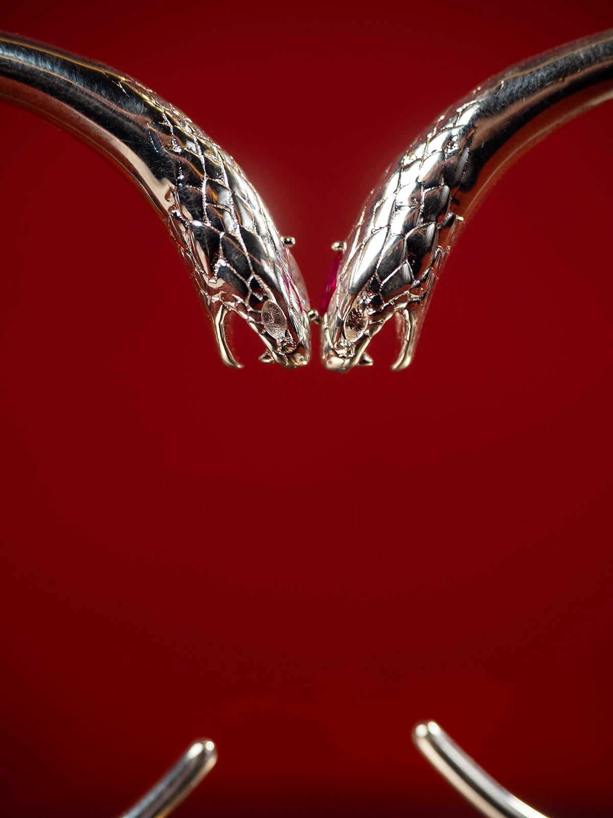  AESTH & UTIL SNAKE STERLING SILVER CUFF BRACELET |  TROVE & TONE