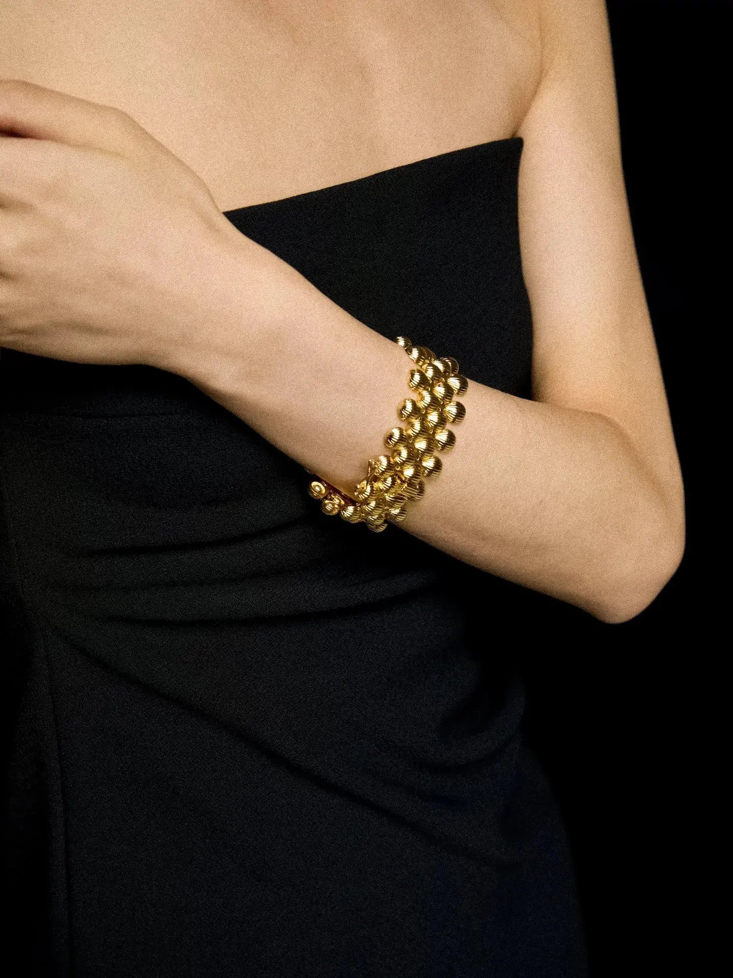  Limb INTERLACED TEXTURED WIDE BRACELET |  TROVE & TONE