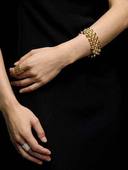  Limb INTERLACED TEXTURED WIDE BRACELET |  TROVE & TONE