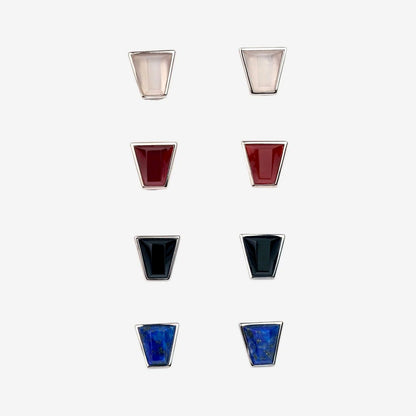  AESTH & UTIL TRAPEZOID MULTIWAY STUD EARRINGS |  TROVE & TONE