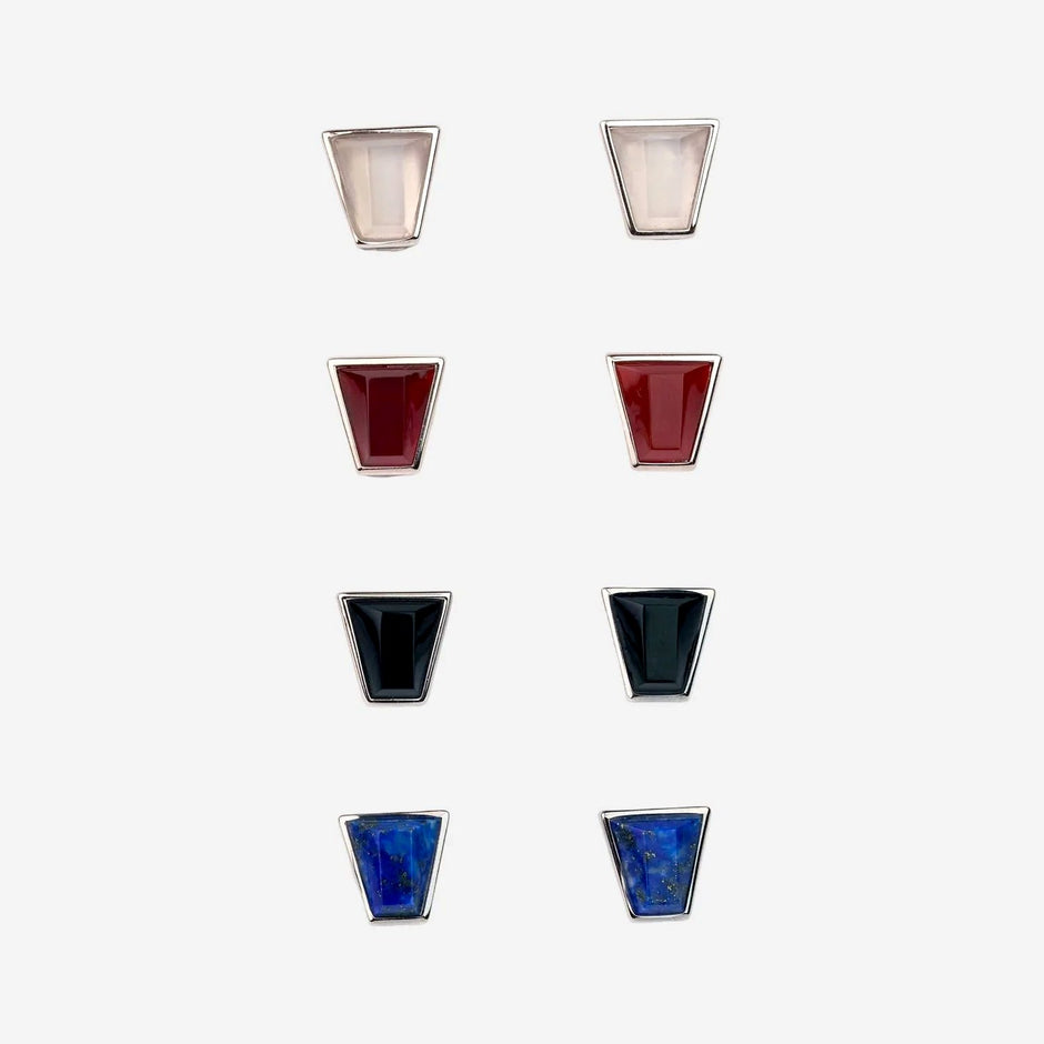  AESTH & UTIL TRAPEZOID MULTIWAY STUD EARRINGS |  TROVE & TONE