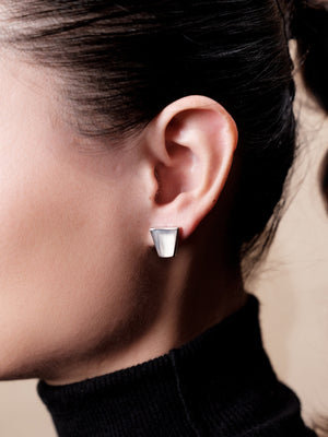  AESTH & UTIL TRAPEZOID MULTIWAY STUD EARRINGS |  TROVE & TONE