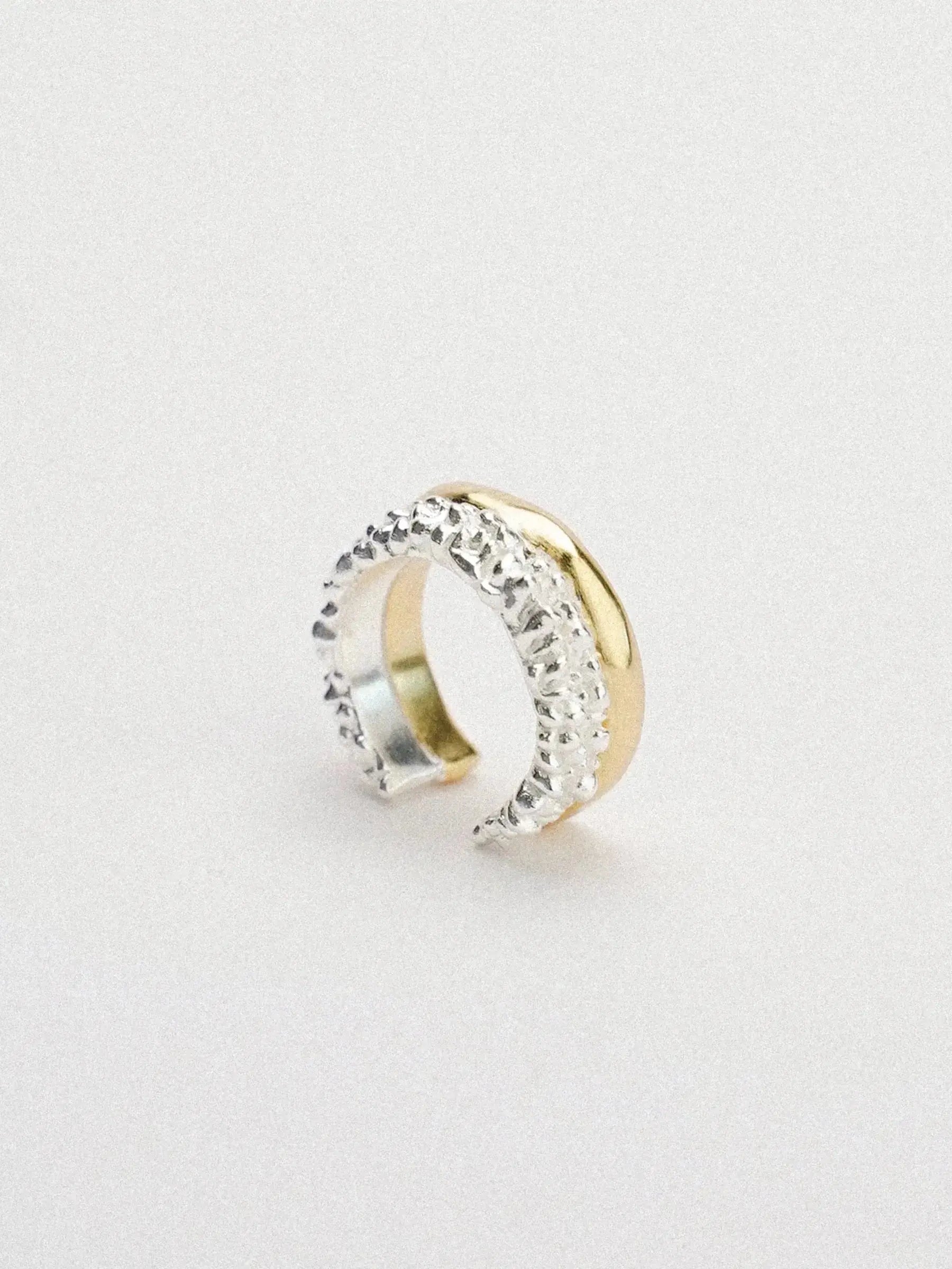  Limb IRREGULAR MOLTEN TWO-TONE OPEN RING |  TROVE & TONE