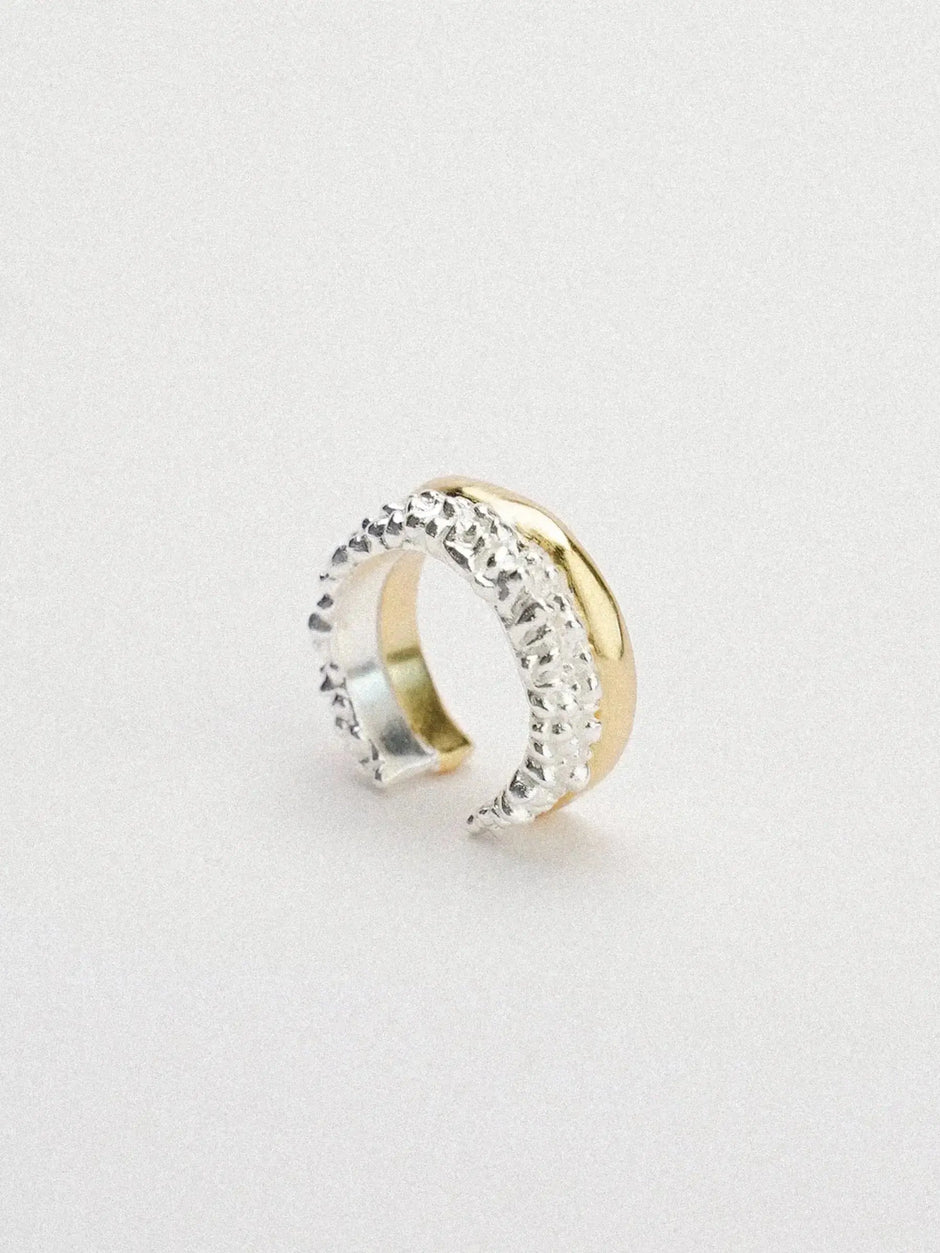  Limb IRREGULAR MOLTEN TWO-TONE OPEN RING |  TROVE & TONE