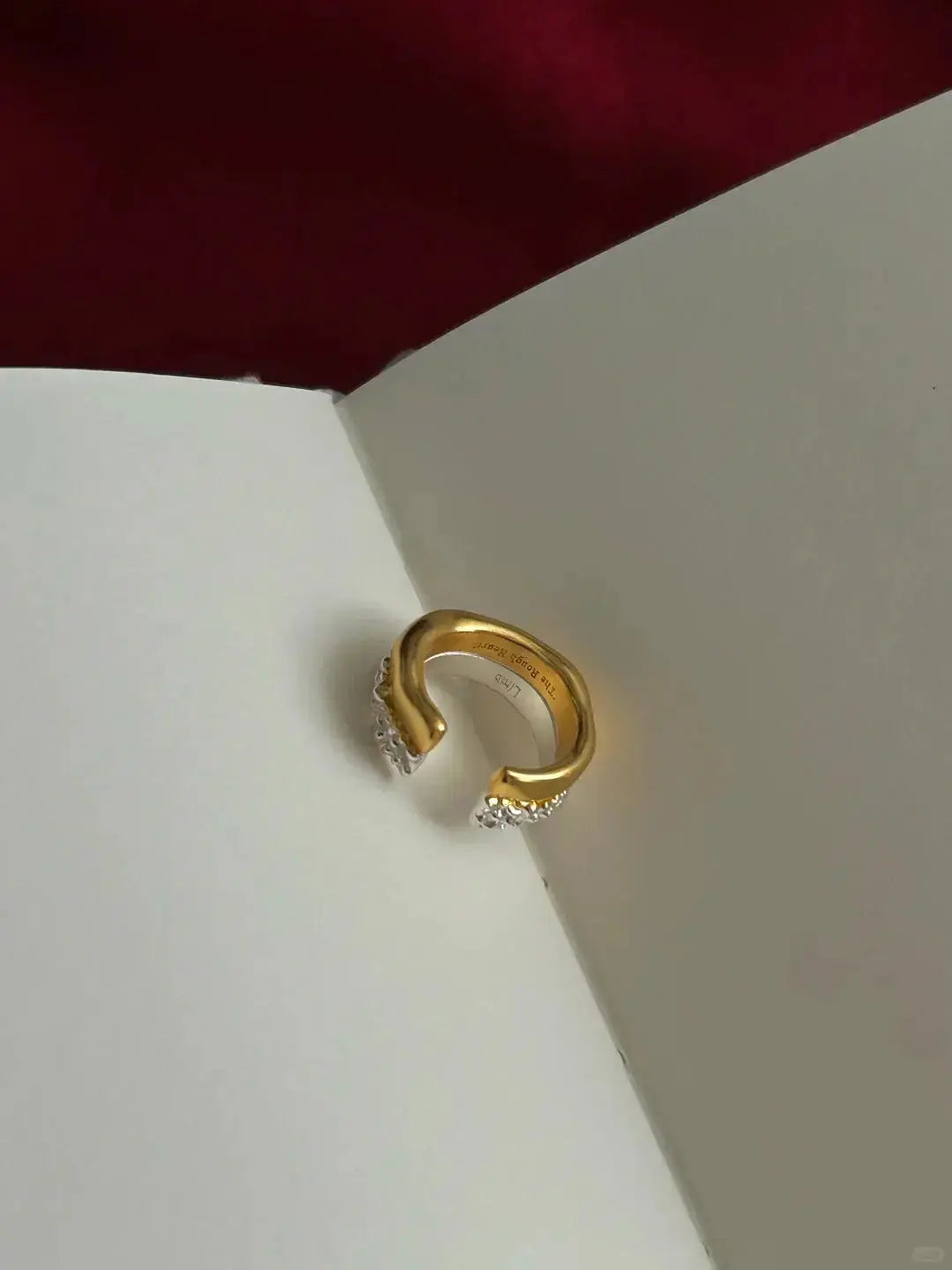  Limb IRREGULAR MOLTEN TWO-TONE OPEN RING |  TROVE & TONE