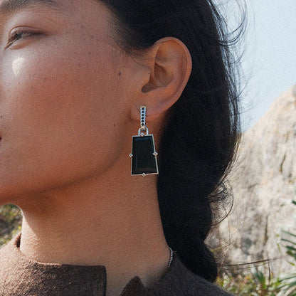  AESTH & UTIL TWO TONE REVERSIBLE SILVER HOOP EARRINGS |  TROVE & TONE