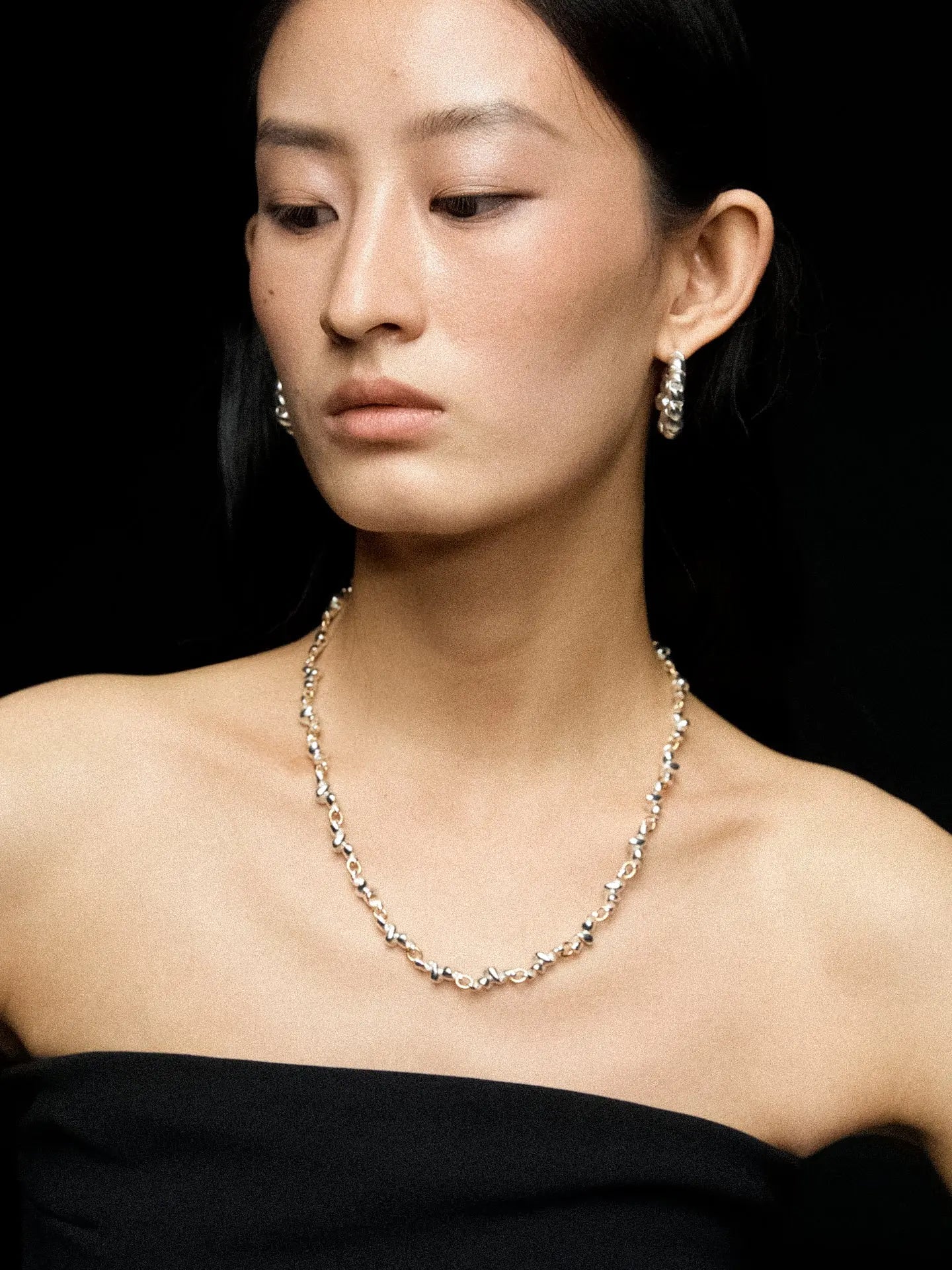  Limb TWO-TONE RIBBON CHAIN NECKLACE |  TROVE & TONE