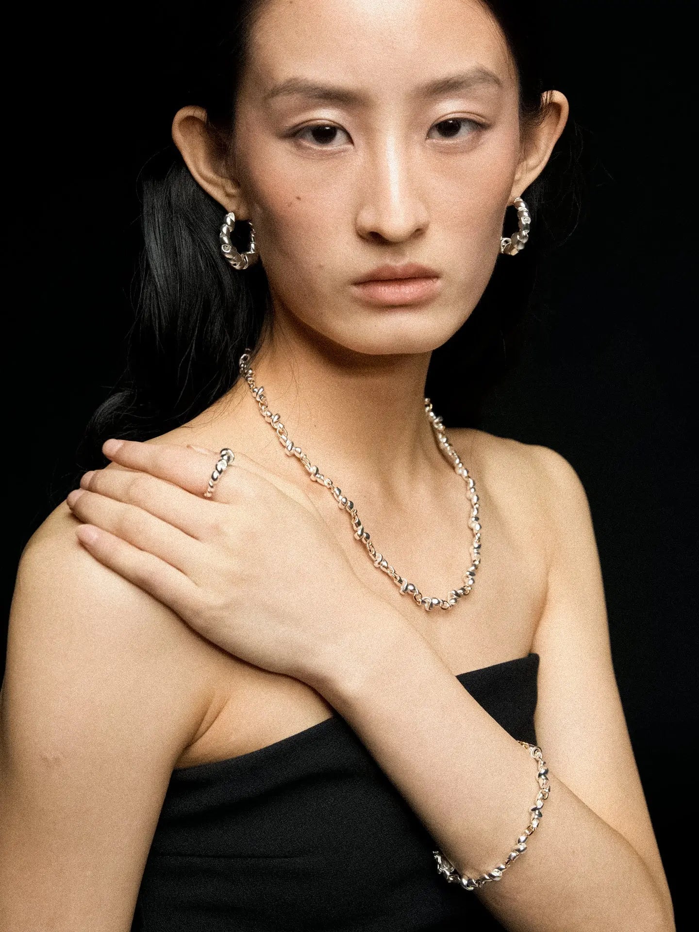  Limb TWO-TONE RIBBON CHAIN NECKLACE |  TROVE & TONE